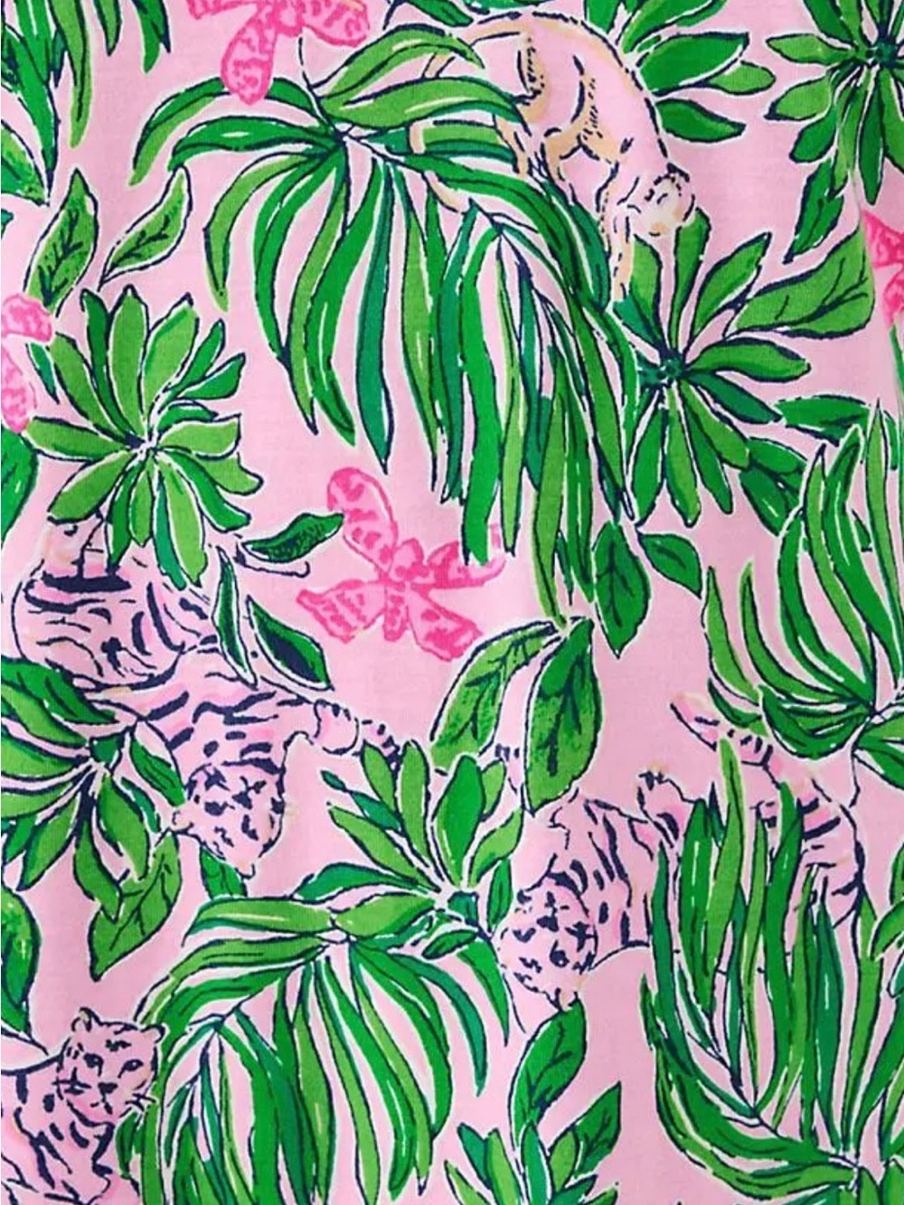 NWT Lilly Pulitzer Nichole 3/4 Sleeve Pink print Dress in size Large - Picture 3 of 3